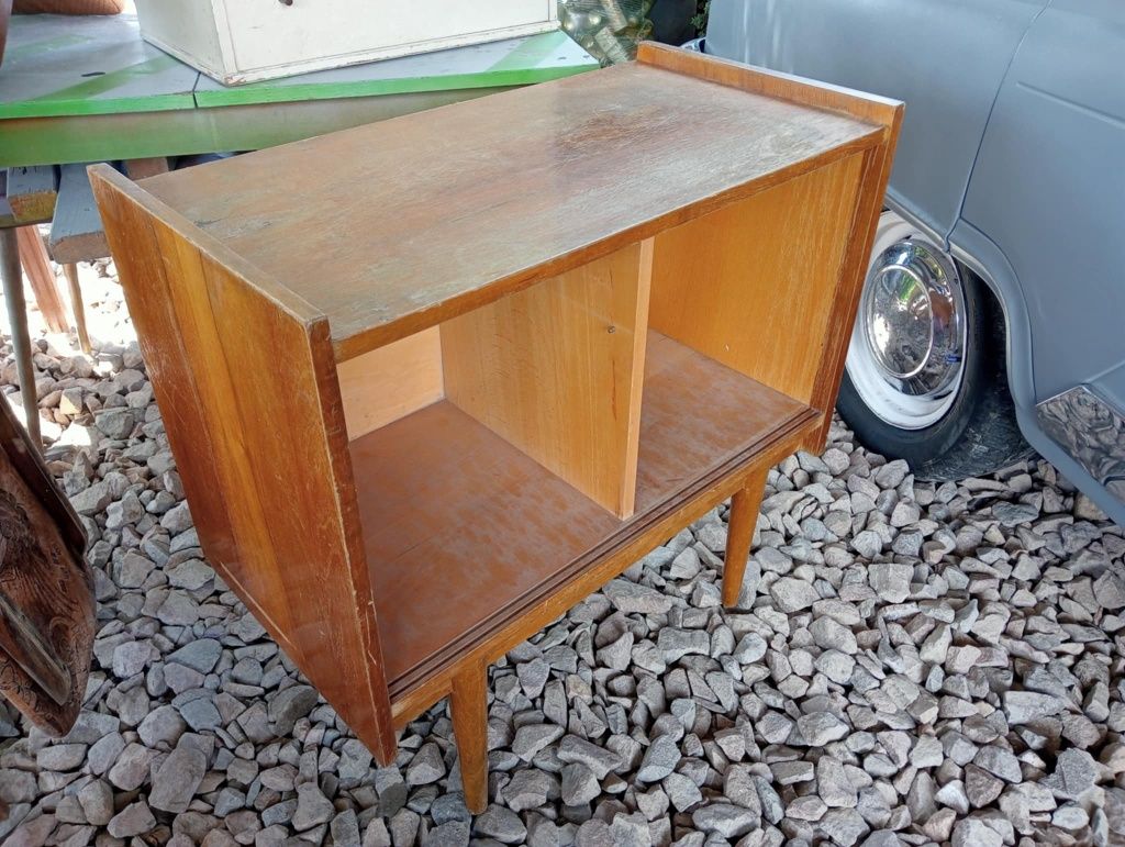 Stara Drewniana Szafka Komoda Apadapter Nakastlik Winyle PRL Art Deco