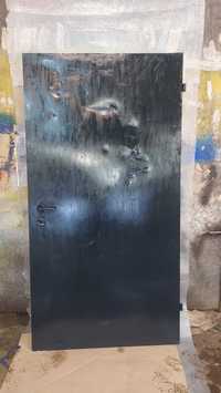 drzwi wejściowe używane ocieplone 100 grafit