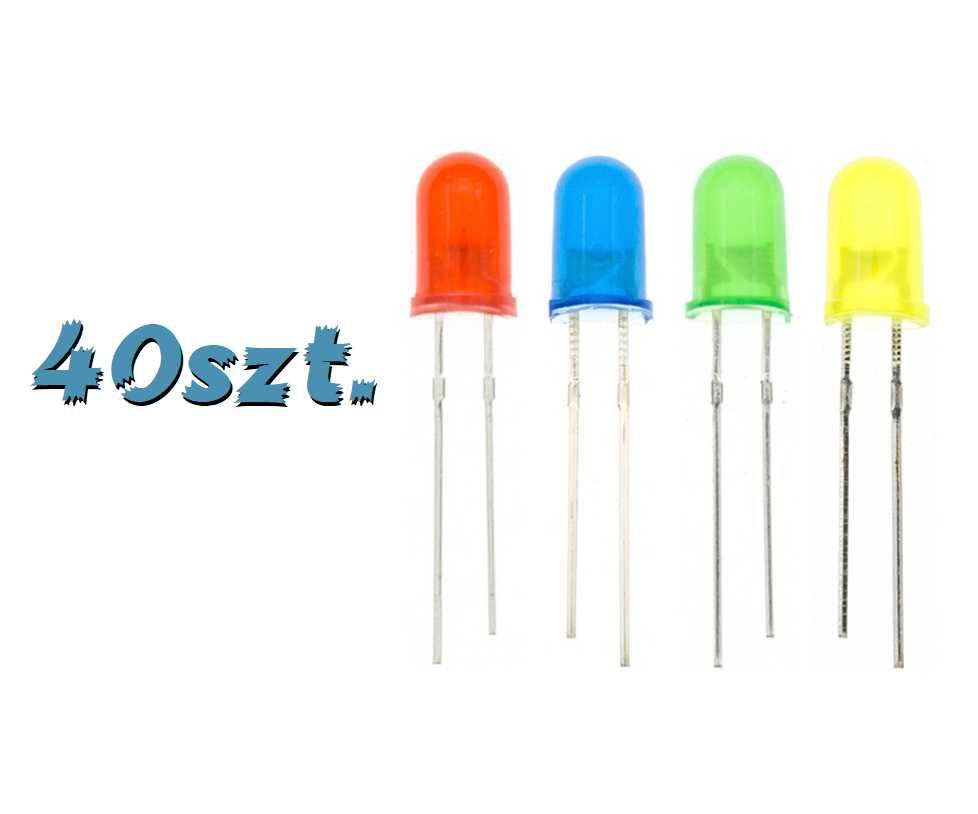 Diody LED 3mm kolorowe 40szt. Arduino STM32 DIY