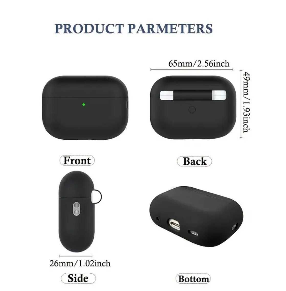 Чохол силіконовий для навушників Apple AirPods Pro 2 чехол силиконовый