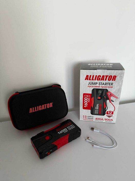 пусковий пристрій Alligator Jump Starter з функцією Power Bank