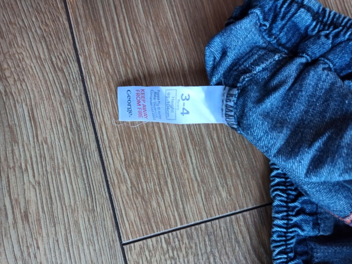 Sukienka jeansowa rozmiar 98-104  Peppa firmy George