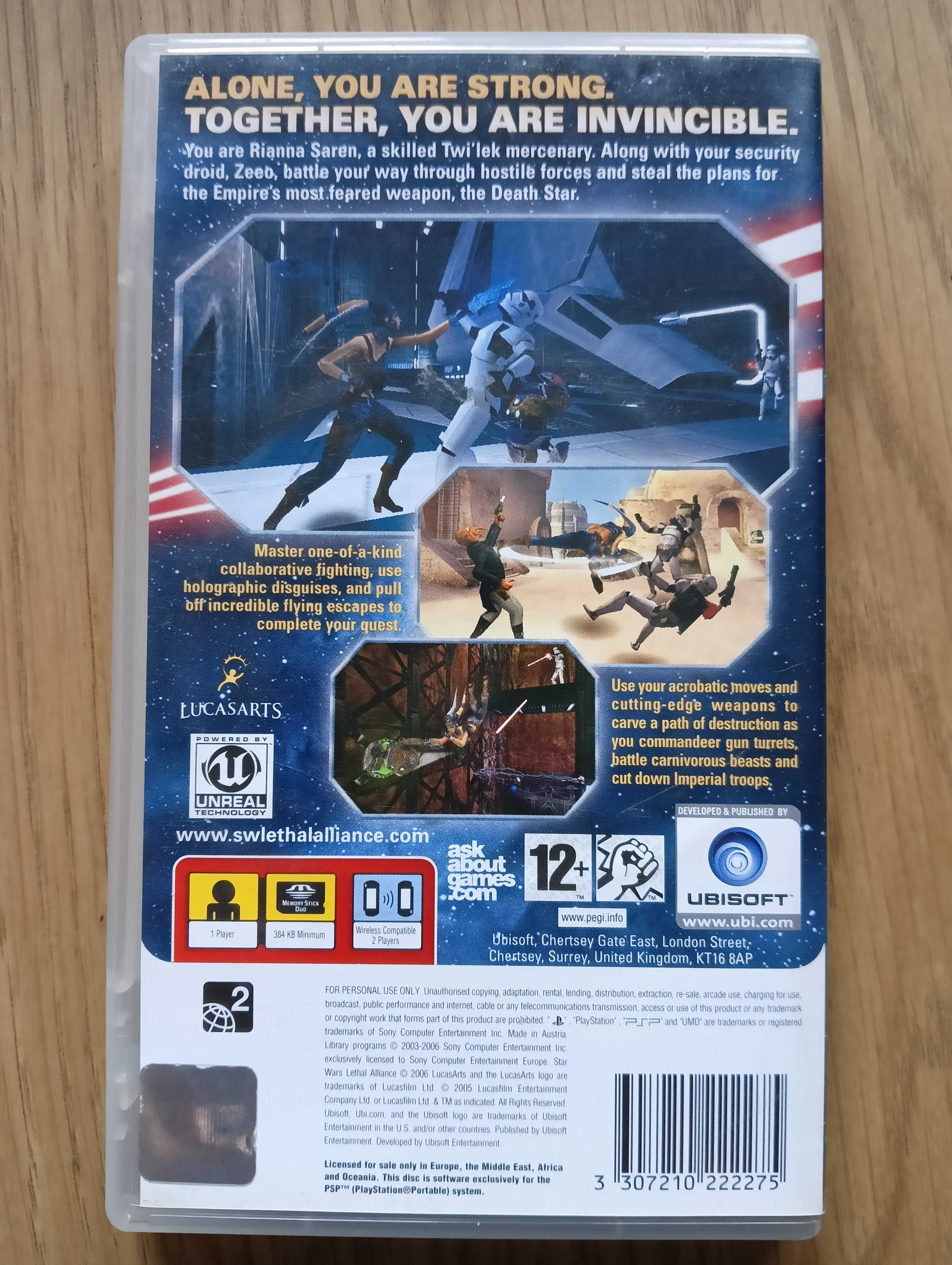 Gra do PSP STAR WARS Lethal Alliance