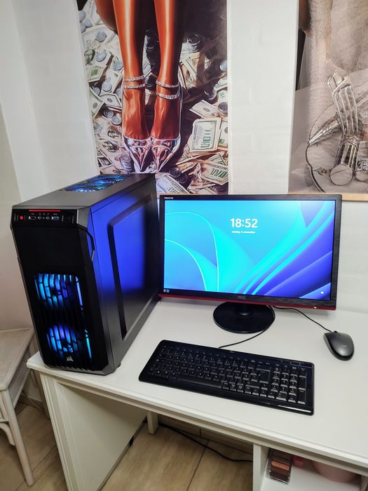 Zestaw gamingowy PC(GTX 1660 Super 6GB, I5 7400, 16GB RAM)