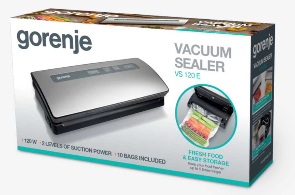 Апарат для упаковки Gorenje VS120E ламінування їжі