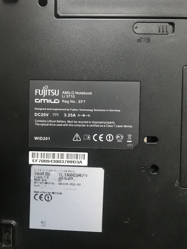 Ноутбук Fujitsu Amilo Повністю робочий