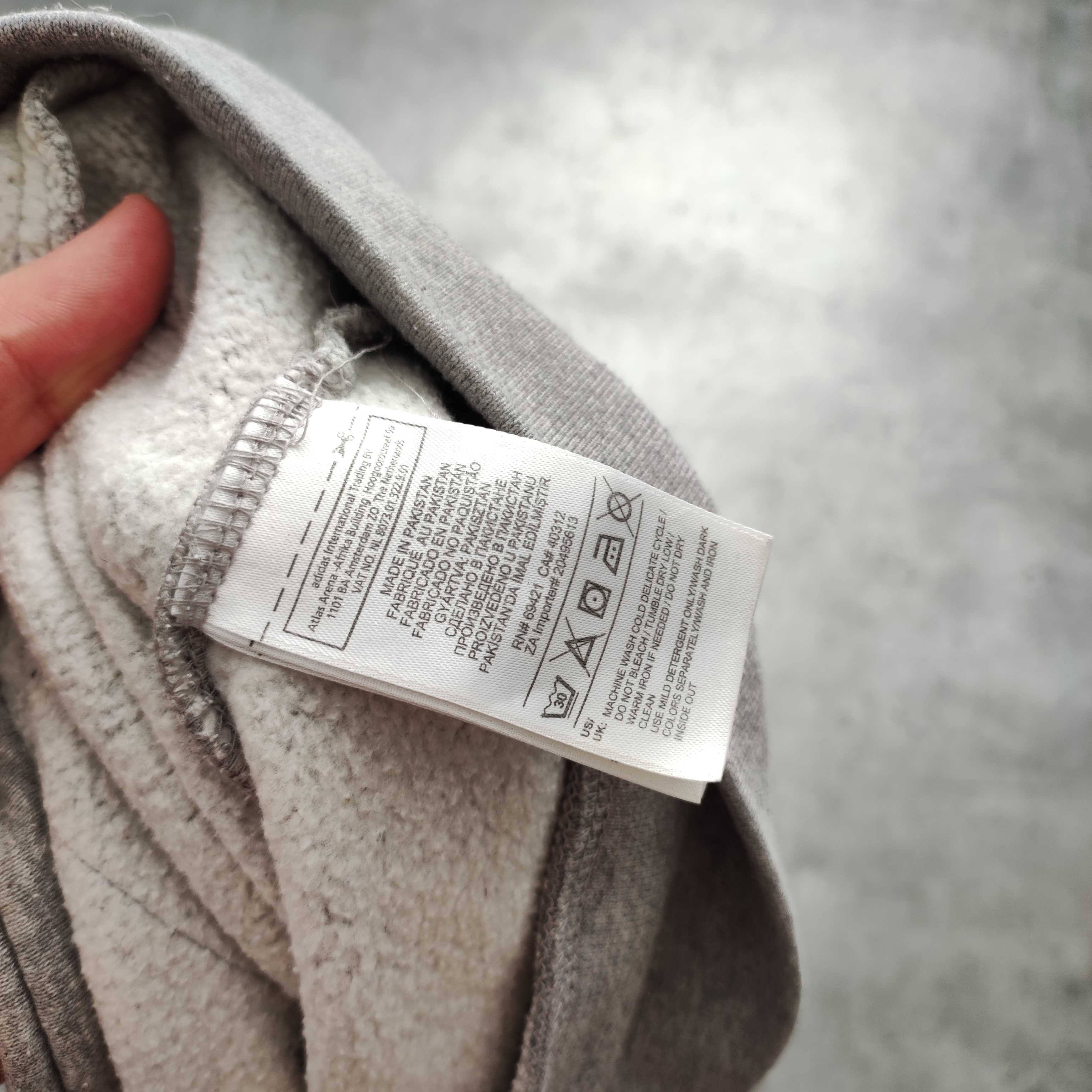 MĘSKA Bluza Bawełna z Kapturem Rozpinana Suwak Reebok GYM Active Logo
