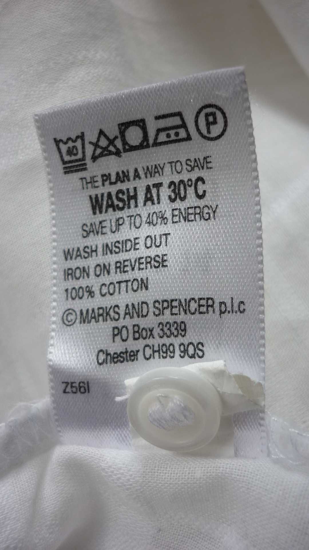 Marks & Spencer- długa damska biała bluzka  r; XL