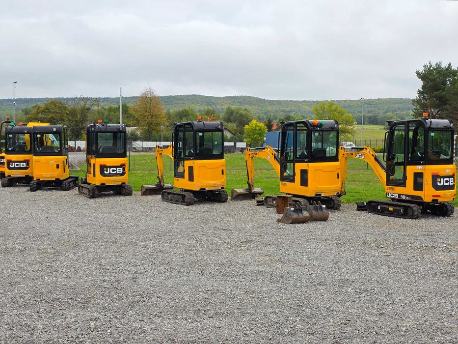 mini koparka JCB 16 C-1 okazja 2018 r sprowadzone serwis 1 wł. 2 łyżki