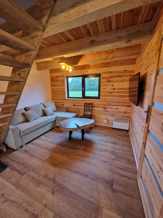 Domek Mazury nad jeziorem sauna balia jacuzzi