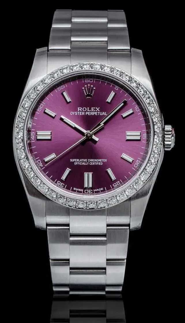 Zegarek Rolex Oyster Perpetual 36, RED GRAPE diamentowy