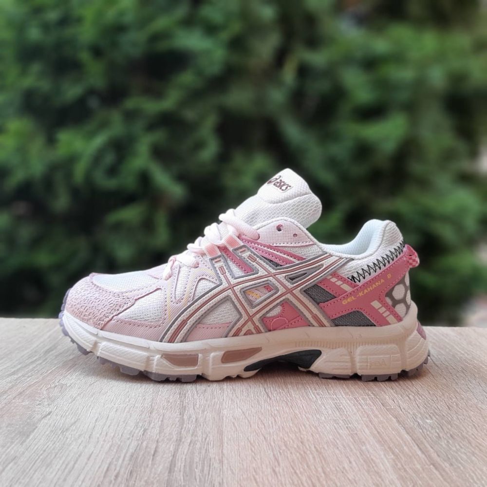 Asics Gel Kahana 8 Білі з рожевим  кросовки кросівки кеди взуття
