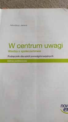 W centrum uwagi podręcznik