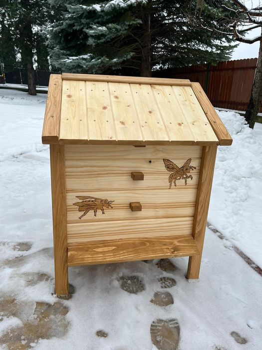Ul dla pszczół ozdobny, dekoracyjny drewniany, pasieka