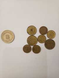 Лот монет Польщі+50Bani Ромунія