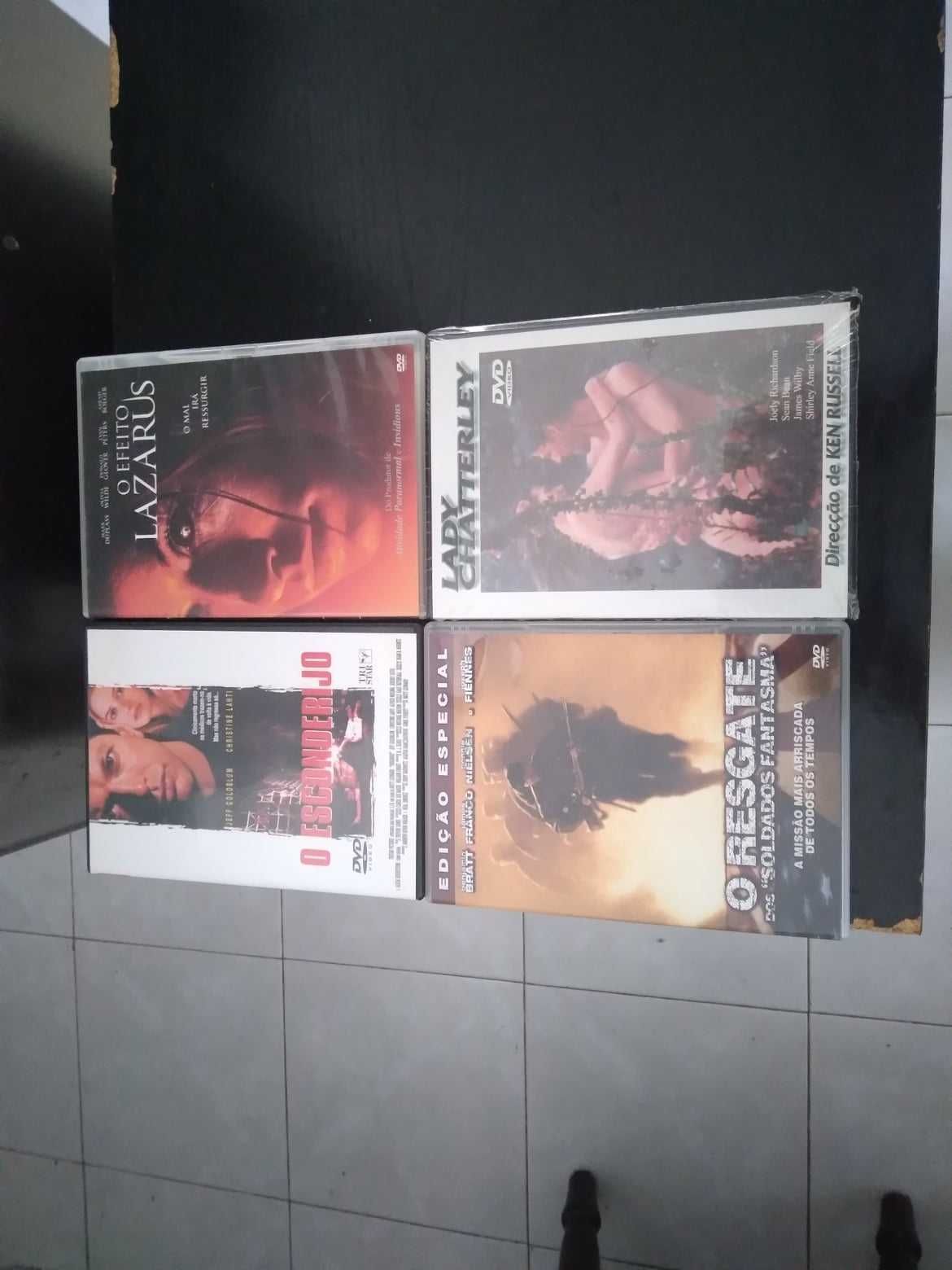 Filmes diversos em DVD.