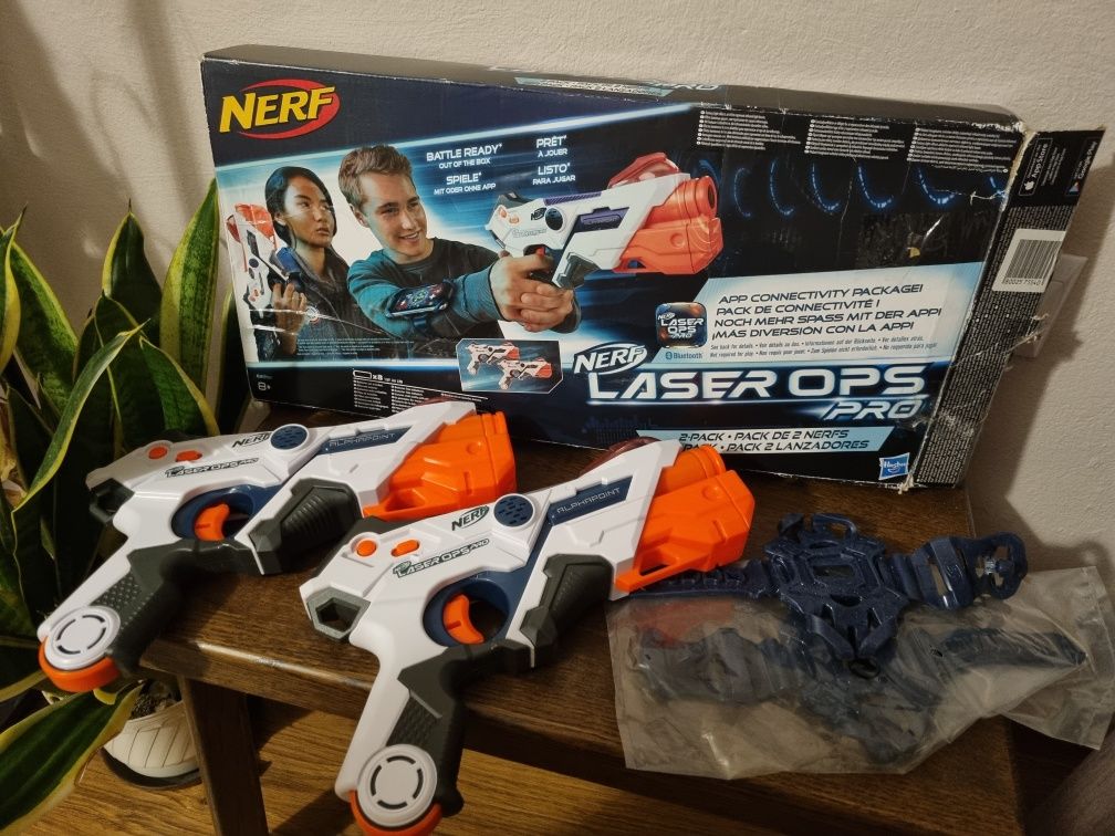 Nerf hasbro nowe pistolety laserowe zestaw