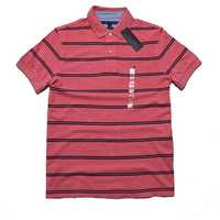 Polo Tommy Hilfiger Custom Fit ciekawy kolor koralowy rózne rozmiary