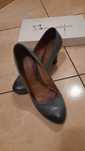 Buty  pantofke skórkowe damskie