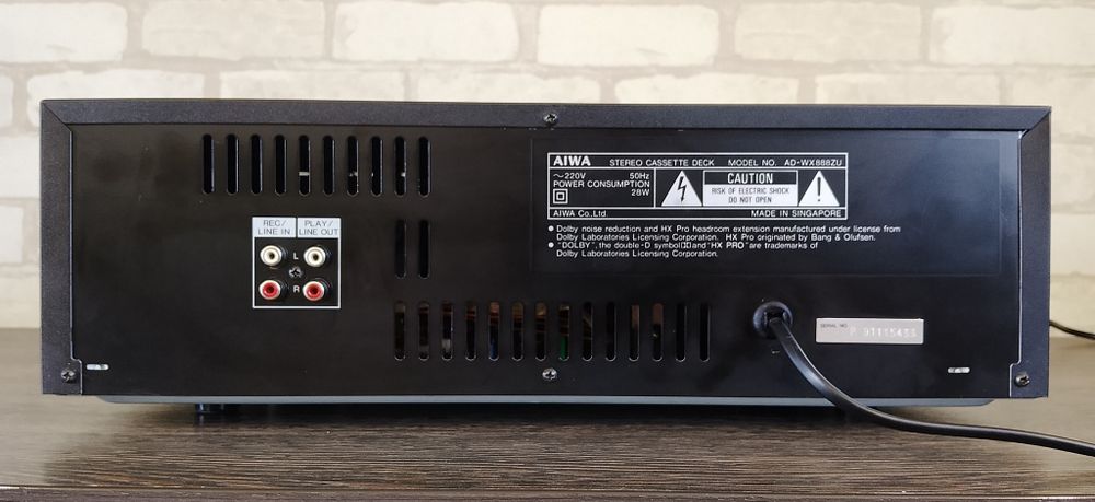 AIWA AD-WX888 ZU Stereo Cassette Deck 1989-1992