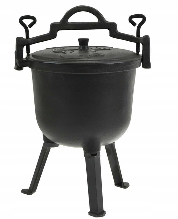 KOCIOŁEK ŻELIWNY 8 L GARNEK Myśliwski na Pieczonki 403