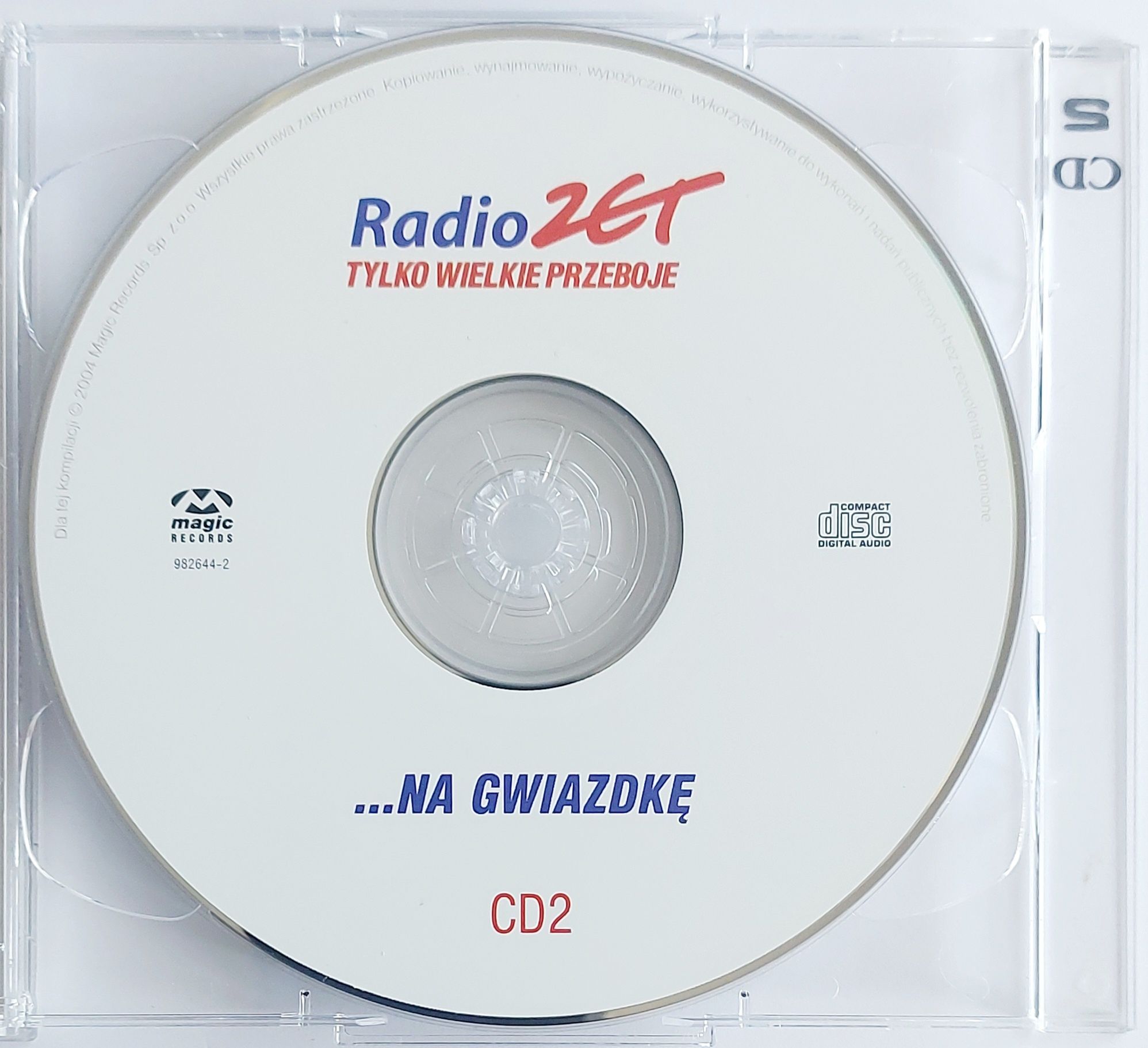 Radio Zet Tylko Wielkie Przeboje Na Gwiazdkę 2CD 2004r Danzel Kate Rya