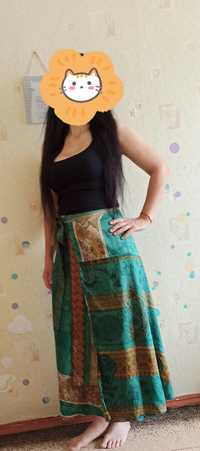 Спідниця юбка для індійських танців 100% шовк