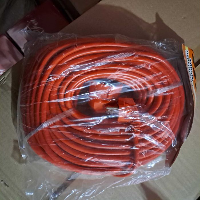 PRZEDŁUŻACZ OGRODOWY budowlany kabel gruby 30m długości 3x2,5mm