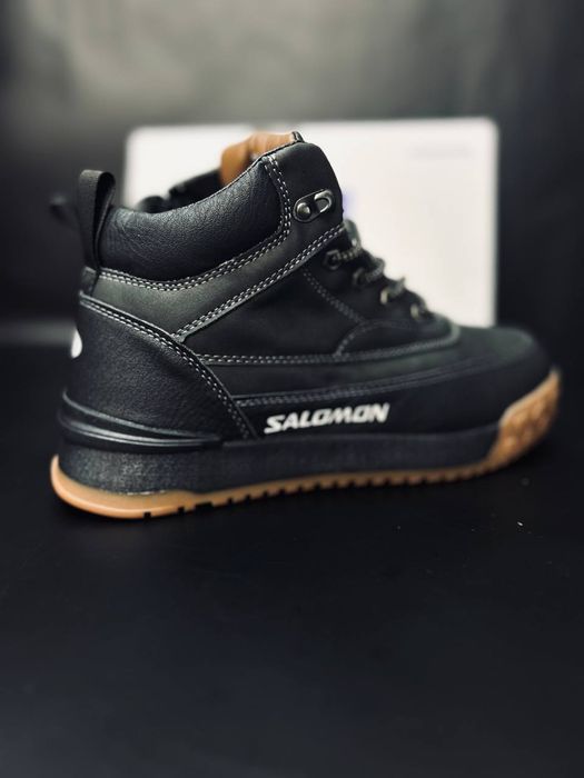 Чоловічі сапоги Salomon Зимові чорні сапоги Саломон мужские