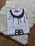 Nowa biała koszulka t-shirt męski Balenciaga jakość metki L XL jakość