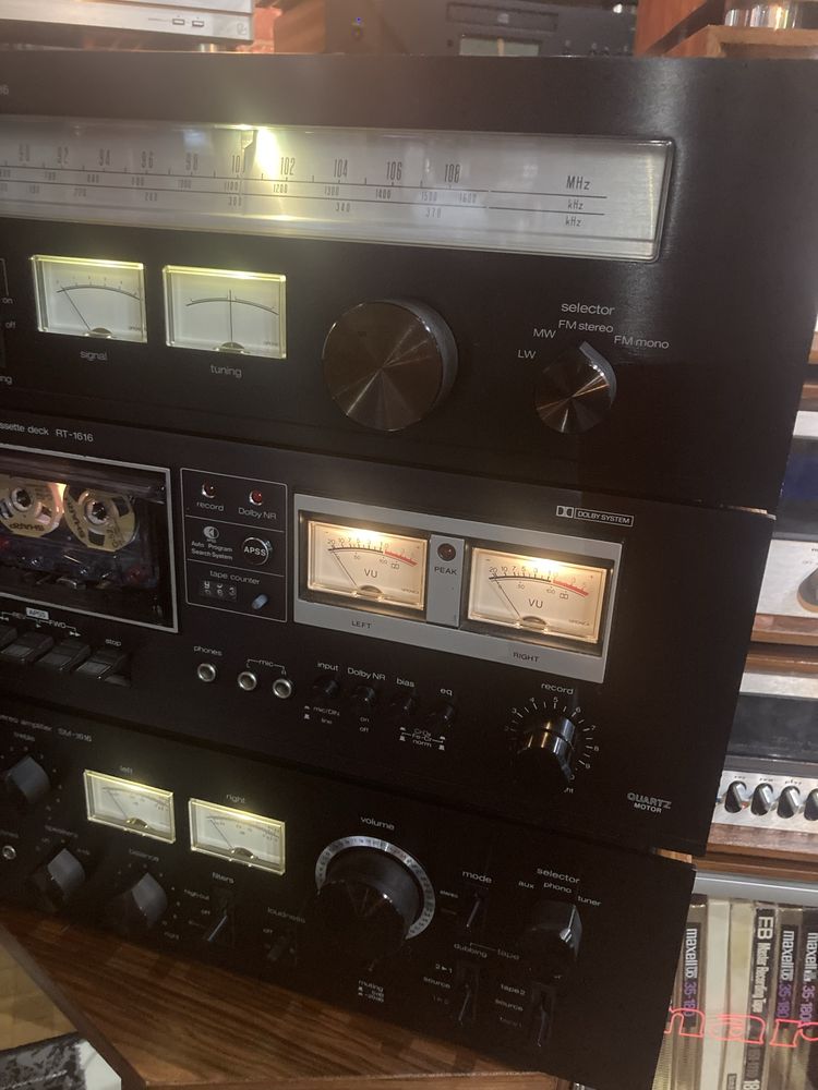 Retrospekcja Zestaw Audio Sharp Japan - Optonica - Serwisowany -