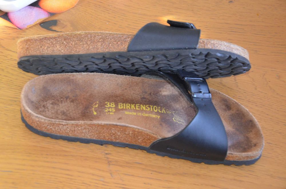 klapki Birkenstock czarne r. 38
