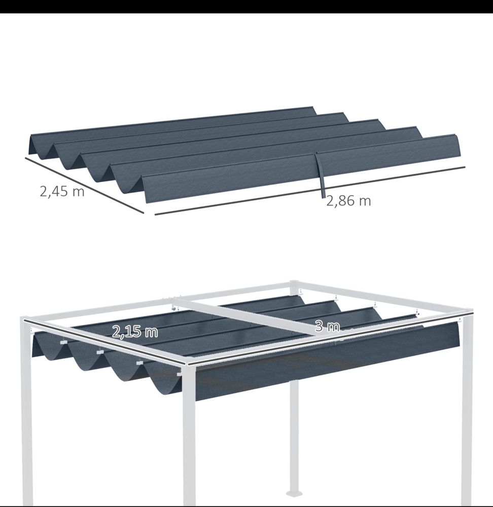 Zadaszenie na taras  pergola material