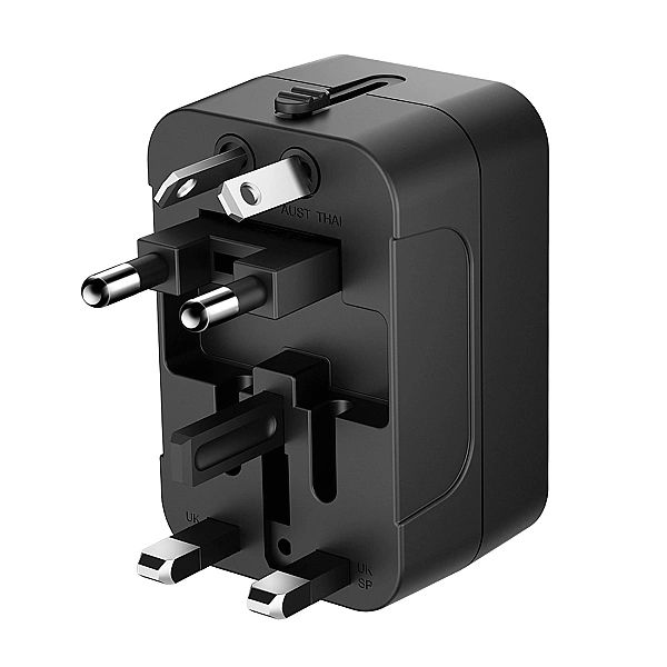 Adapter podróżny Wozinsky WUTWC uniwersalny 24W UE / US / AUS / UK / 2