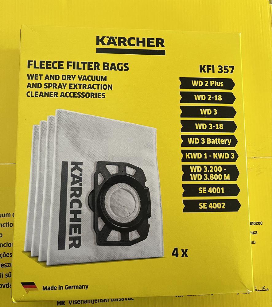 Флісові мішки для Karcher WD3