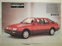 Plakat Poster Merkur XR4Ti 33,5cm x 38cm Ford Sierra Auto Cars Unikat!