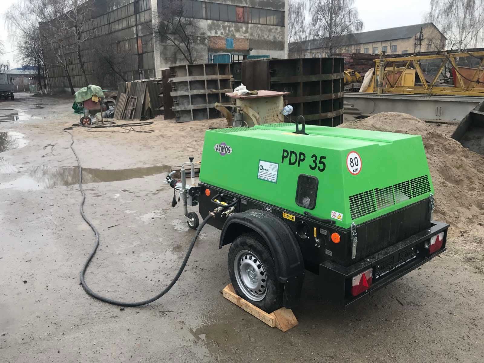 Дизельний пересувний компресор PDP 35 ATMOS (Чехія) 5 кубів, 7 бар.