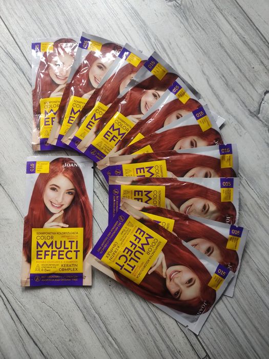 Szamponetka Płomienny Rudy 11 sztuk !