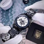 Чоловічий механічний годинник Awarder Black-White Steel