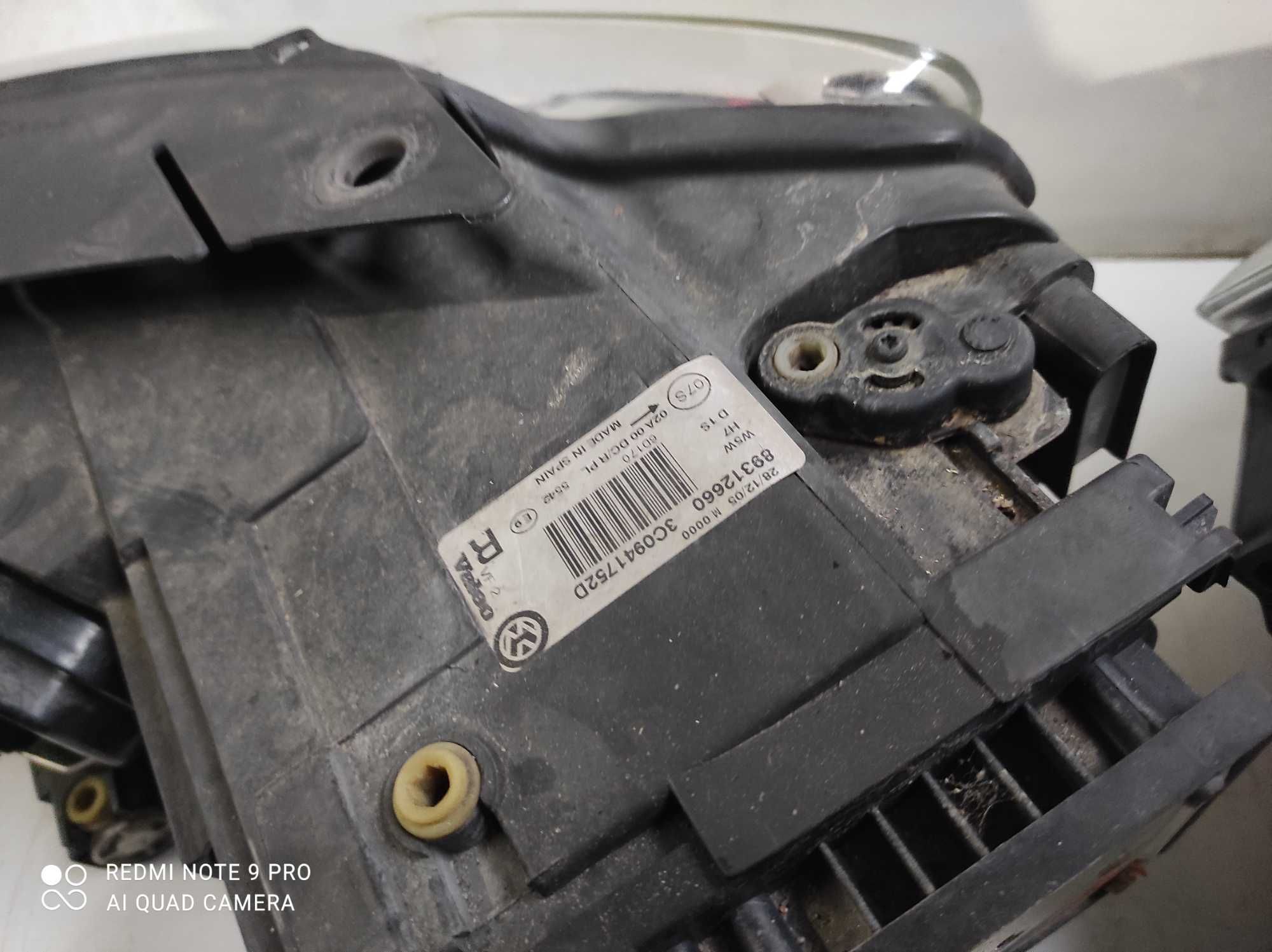 VW Passat b6 lampy prawa Bi Xenon skrętny Europa oryginał kpl