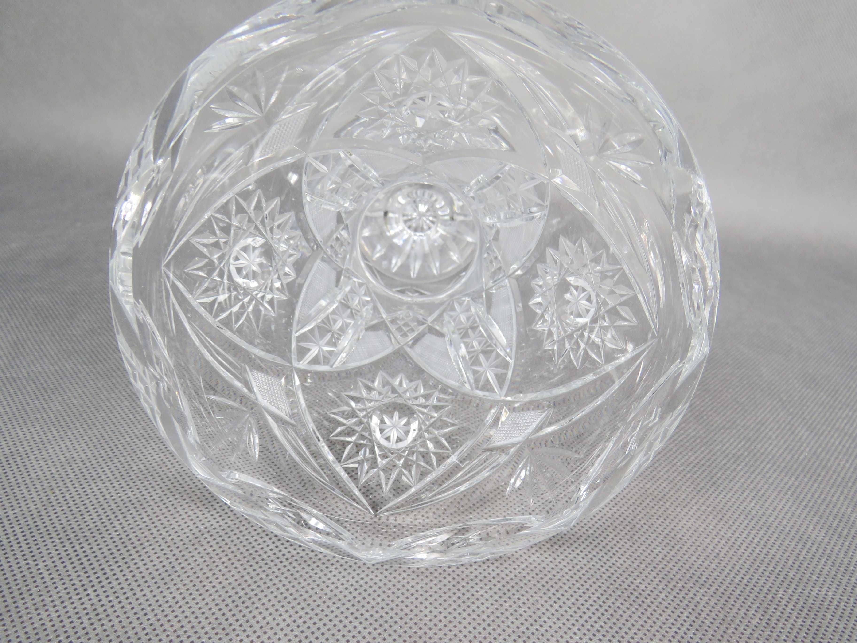 Kryształowy Wazon duży wazon kryształowy PRL