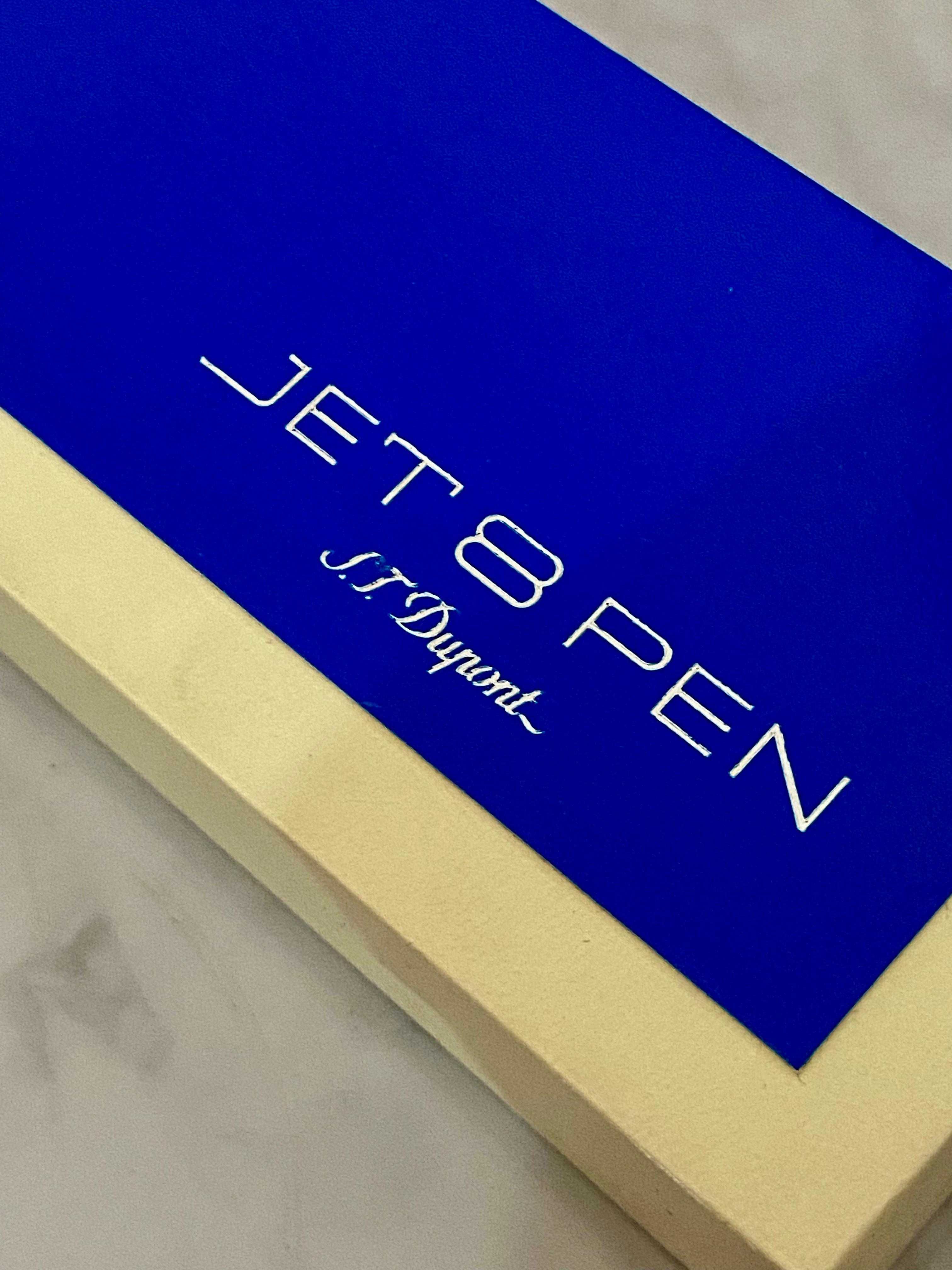 Caneta ST Dupont Esferográfica Jet 8 Azul com Caixa