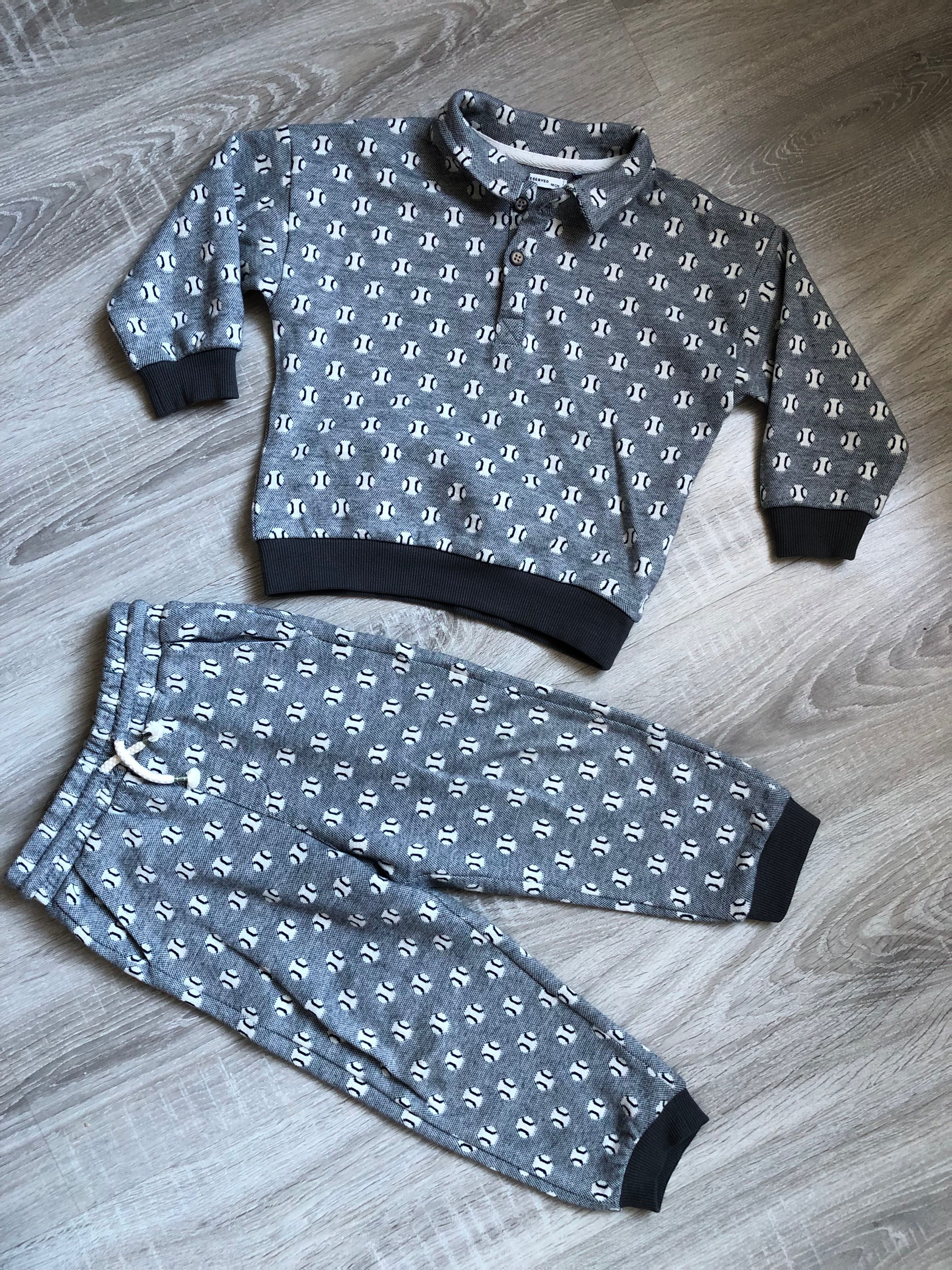 Komplet chłopięcy bluza i spodnie 98-104