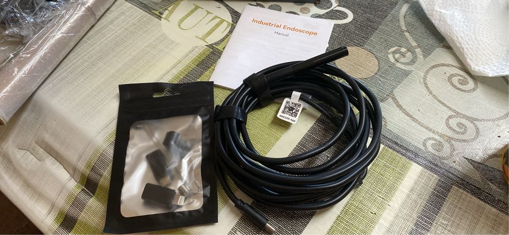Endoscópio industrial (ou câmera de inspeção).