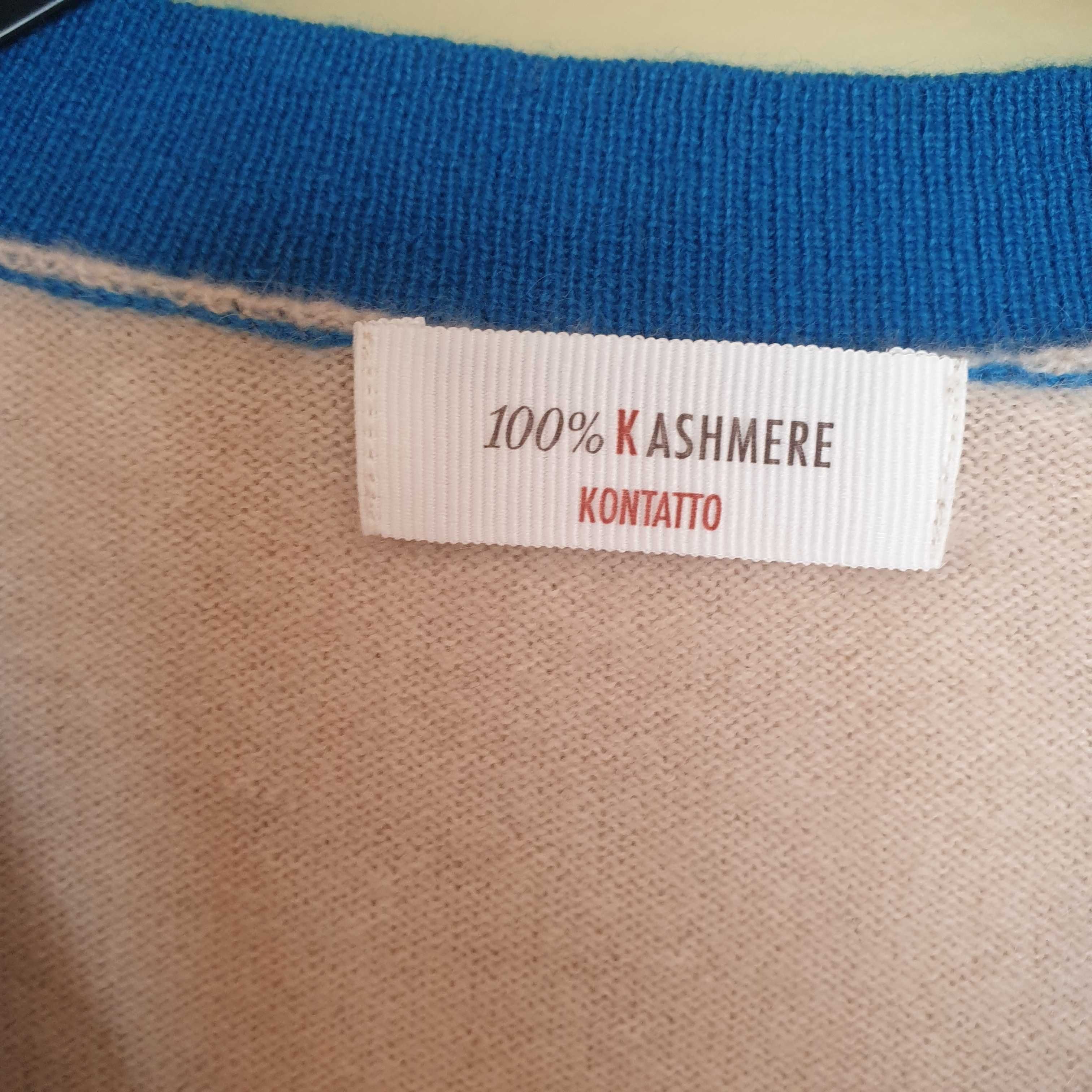 Sweter Kontatto 100% kaszmir, rozmiar M