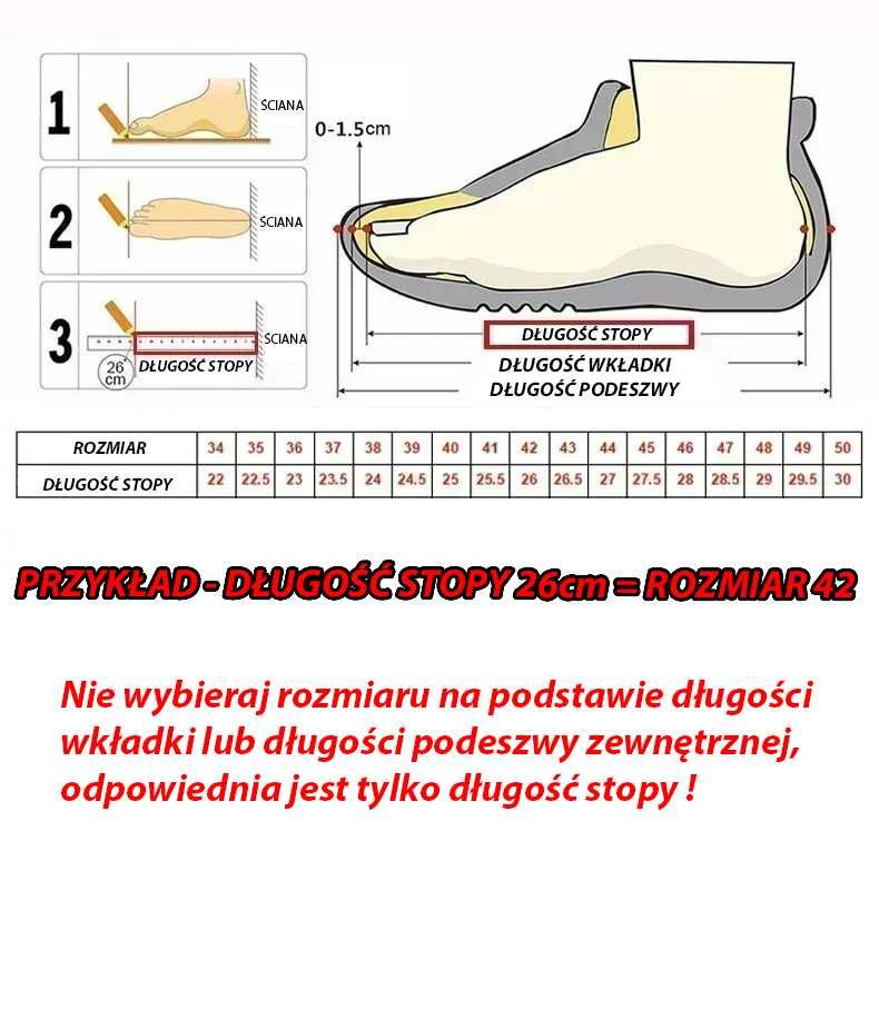 Stylowe Skórzane Buty z Wysoką Podeszwą Prawdziwa Skóra Rozmiar 46