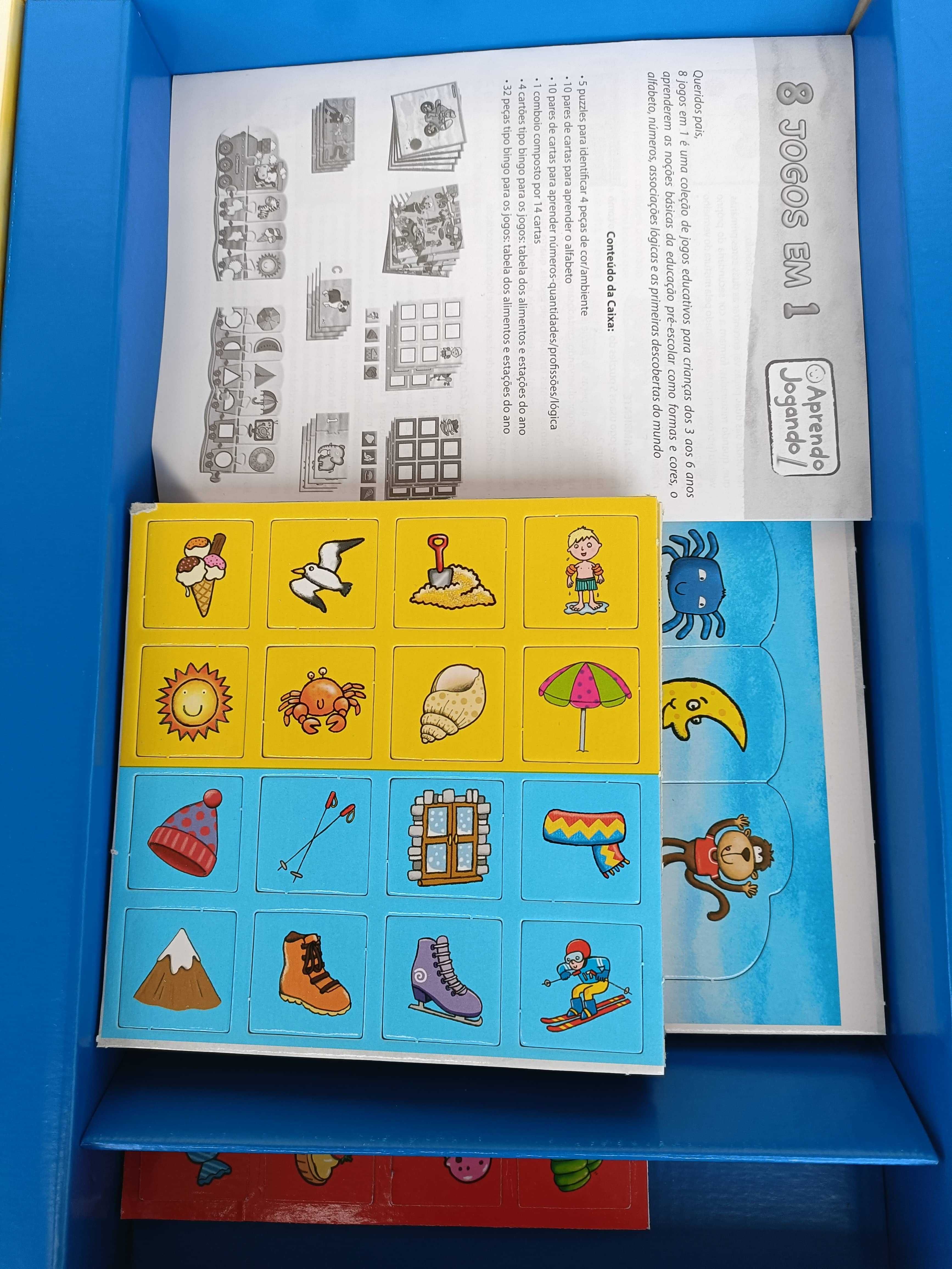 Jogos didáticos para crianças dos 3 a 6 anos da Clementoni