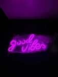 Actis lampa LED neon "Good Vibes" różowa – nowa