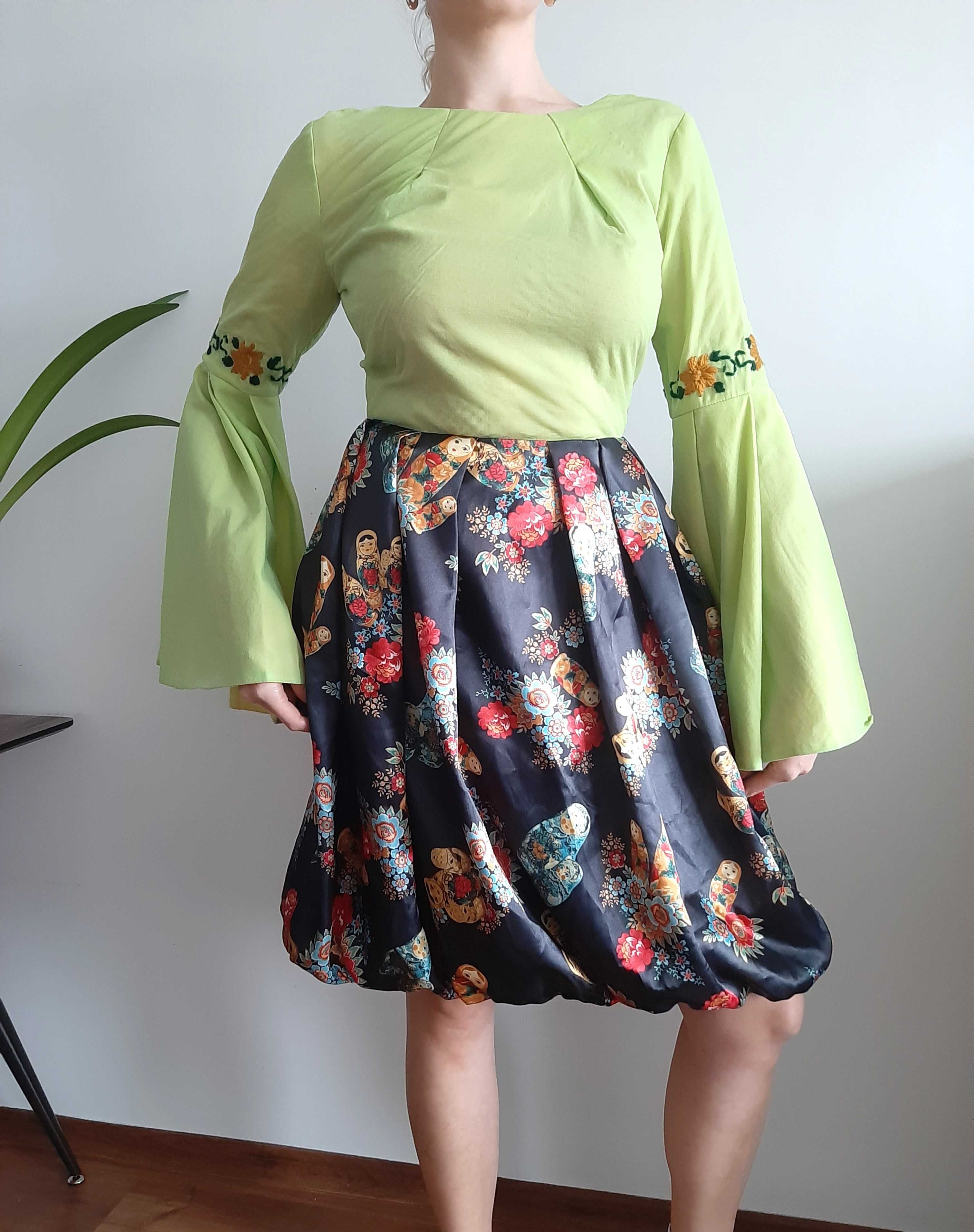 Elegancka Vintage Sukienka damska imprezowa przebranie Mathilde 38