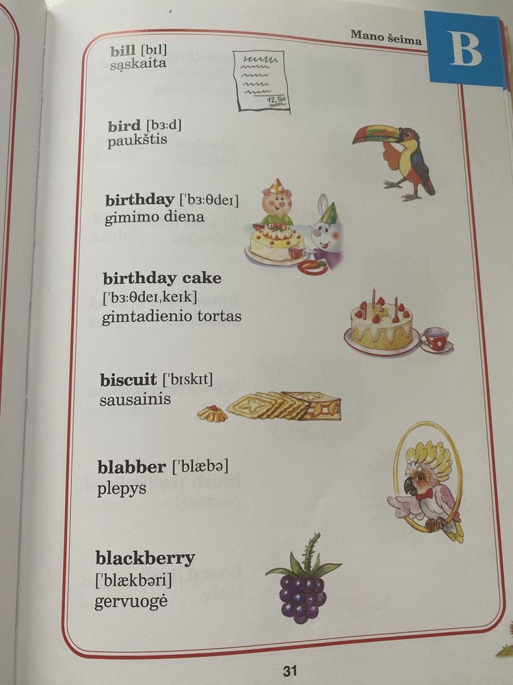 Słownik angielsko litewski dla dzieci